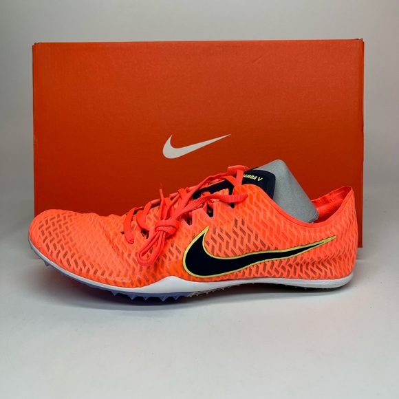 Nike Zoom Mamba V Mens Track Spike Bright Mango Black AJ1697-800 new with box - Picture 2 of 6